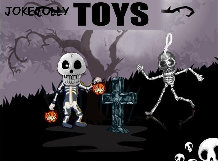 1pcs 19cm Dancing Skeleton toy Party Joke Prank Novelty Trick Funny skull decanter Toys for kids and adult GYH