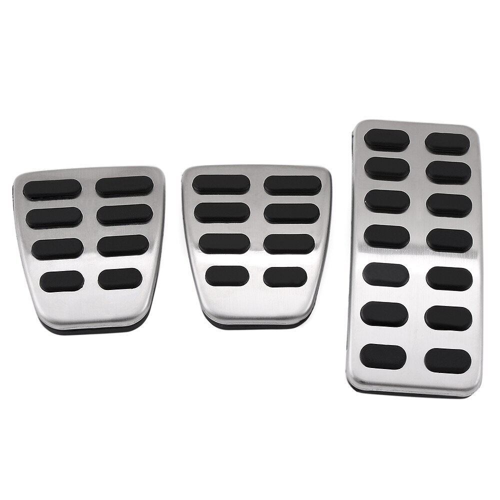 Bil styling rustfrit stål bil mt på pedal cover pad til kia  k2 rio soul til hyundai creta  ix25 accent auto tilbehør