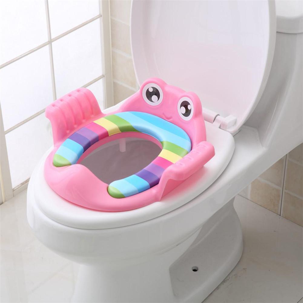 Kidlove børn toilet sæde anti-fald sæde potte dæk stige til baby spædbarn: Lyserød