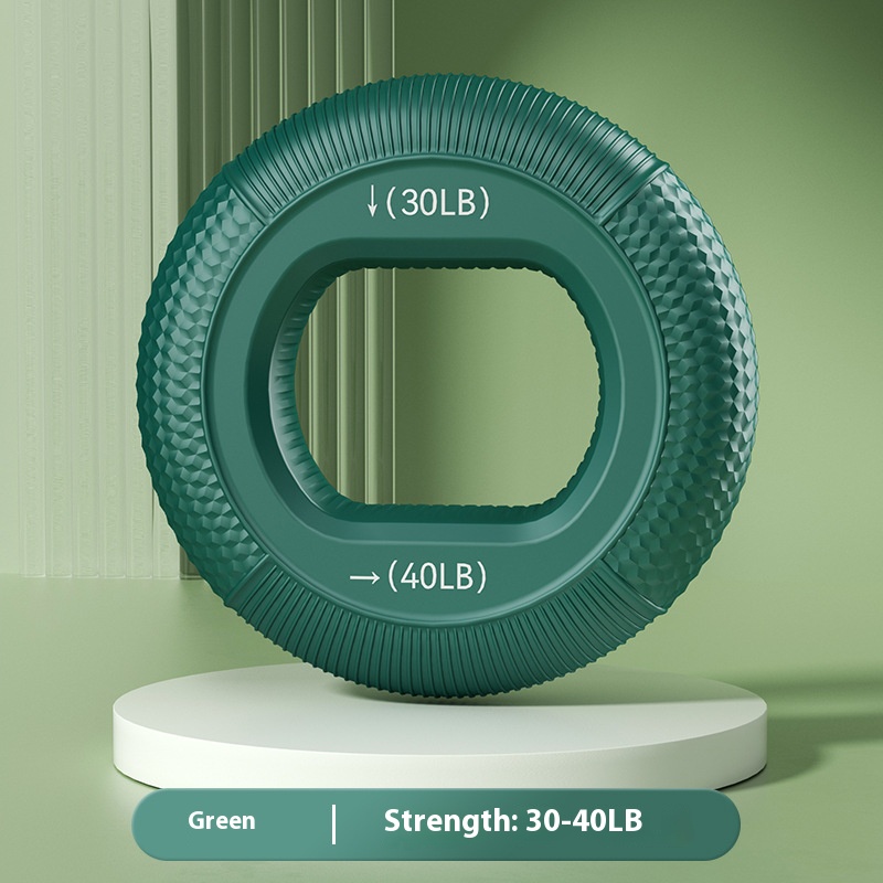 Anillo de agarre de silicona con fuerza ajustable, dispositivo de agarre de silicona para entrenamiento de rehabilitación de fuerza, bola de agarre: Verde