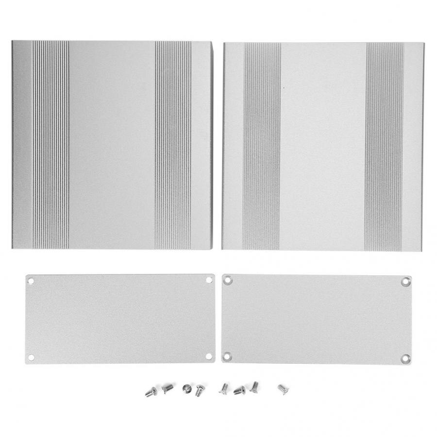 Electrical Box Aluminum Project Box Matte Silver Enclosure Case DIY GPS AnalyzerHIFI Amplifier Casing 68x145x150mm