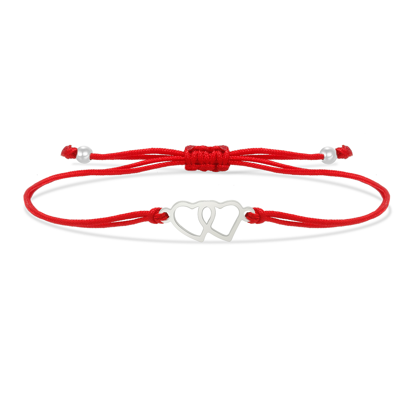 Rvs Hond Met Holle Perzik Hart Charme Rode Koord Verstelbare Armband Vrouwen Eenvoudige Gevlochten String Handgemaakte Sieraden: Kobalt Violet