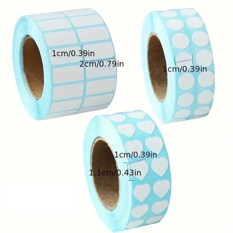 3000pcs Labels Barcode sticker Supermarket Blank Stickers White Label Stationery Sticker Kitchen Spice Label Stickers