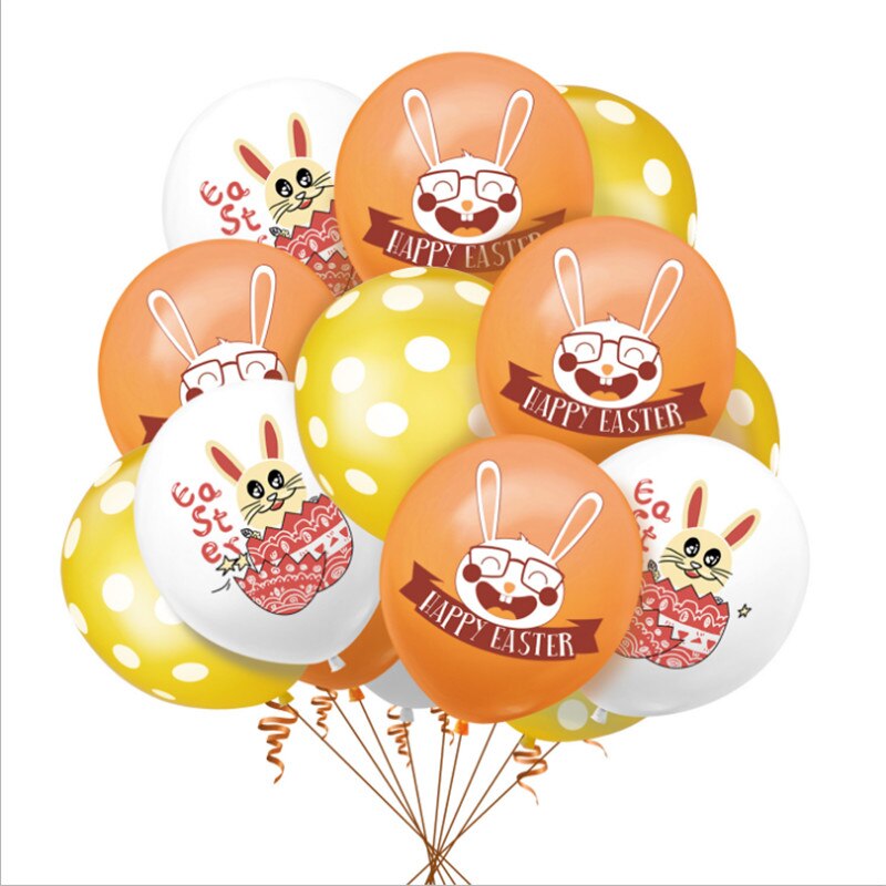 12- tommer gummiballoner sæt tegneserie kanin påske fest dekoration forsyninger: 2