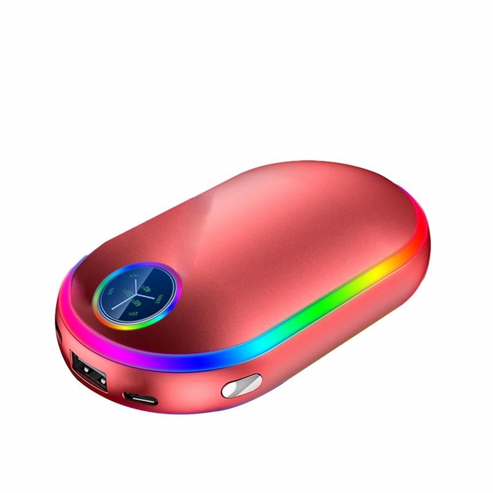 Mini Heater Draagbare Handwarmer Oplaadbare Heater Pocket 10000 Mah Powerbank Usb Nachtlampje Home Reizen Verwarming: D