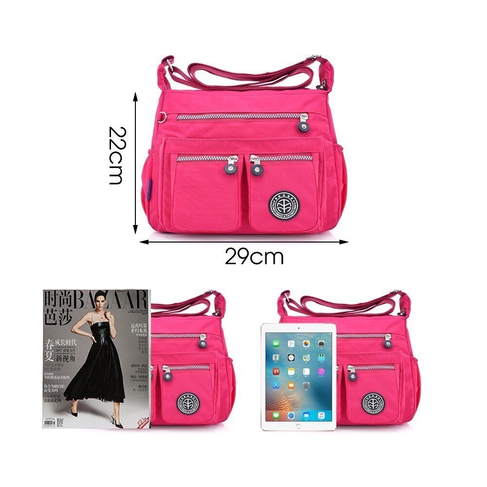 Herald Mode Waterdichte Nylon Vrouwen Messenger Bags Carteira Vintage Zwervers Dames Handtas Vrouwelijke Crossbody Tassen Schoudertassen
