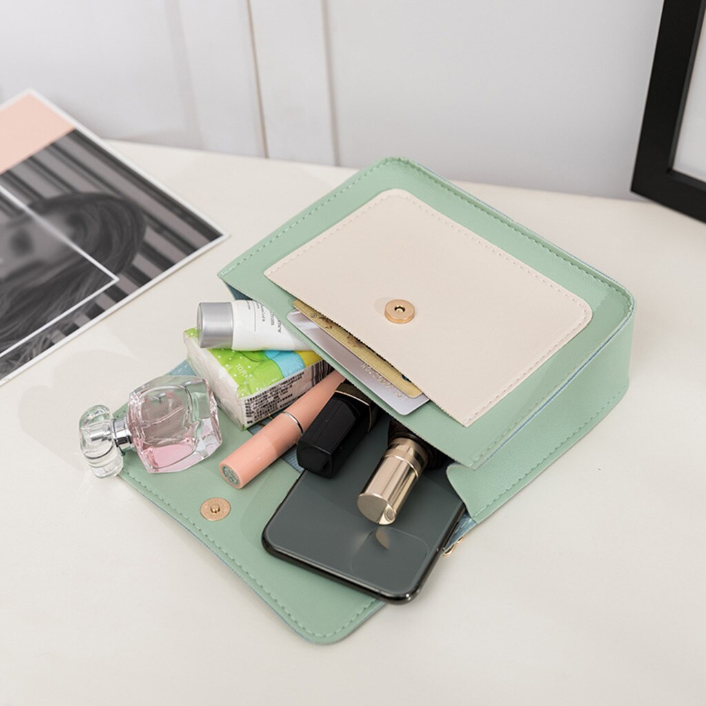 Messenger Crossbody Bags Women Bag Casual Handbag Tote Metal Chain Strap Shoulder Bag Girls Brief Flap bolsos Mujer