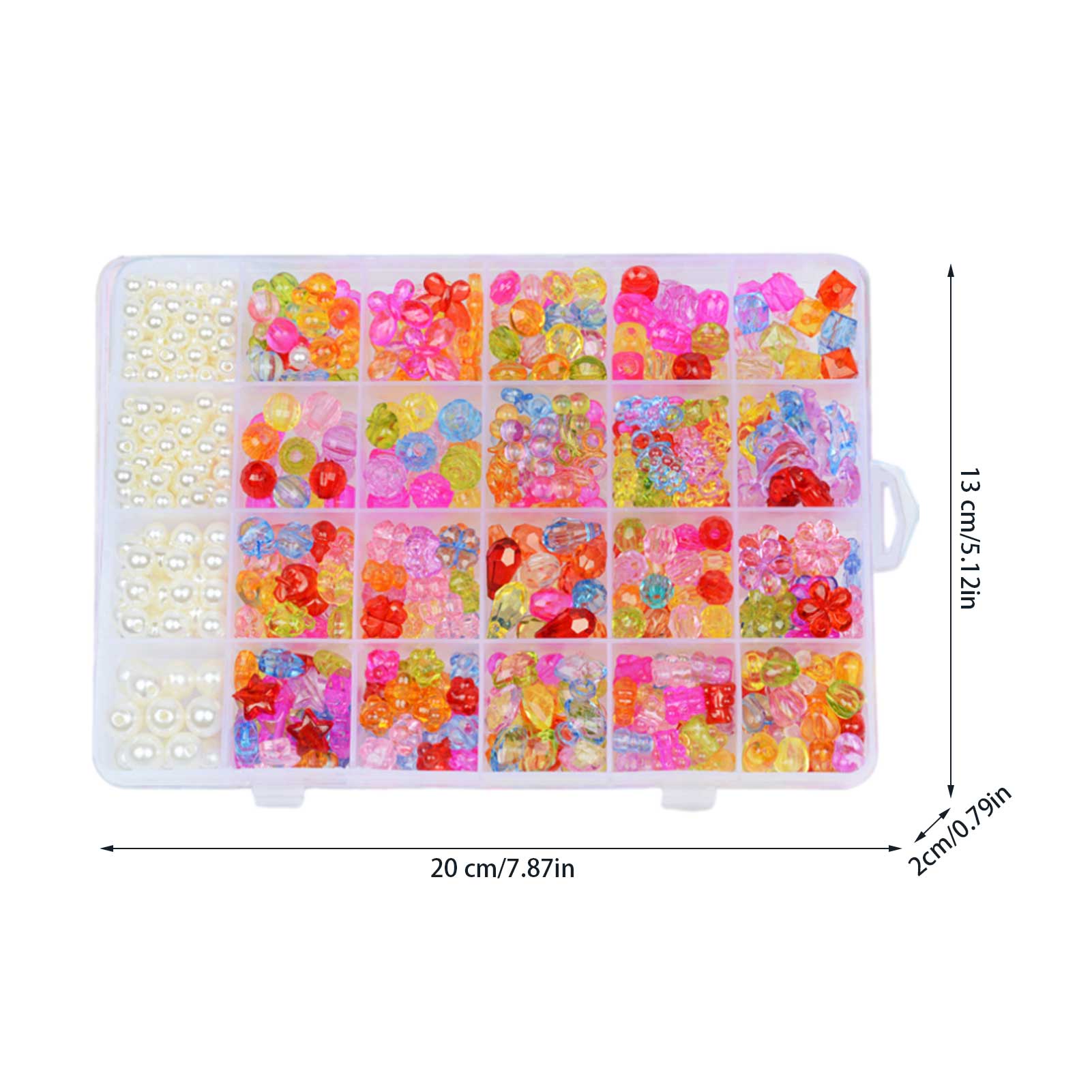 Kit for Make Bracelets Beads Toys for Children DIY 24 Grid Handmade Making Puzzles Beads for Girls Kit Girls Toys