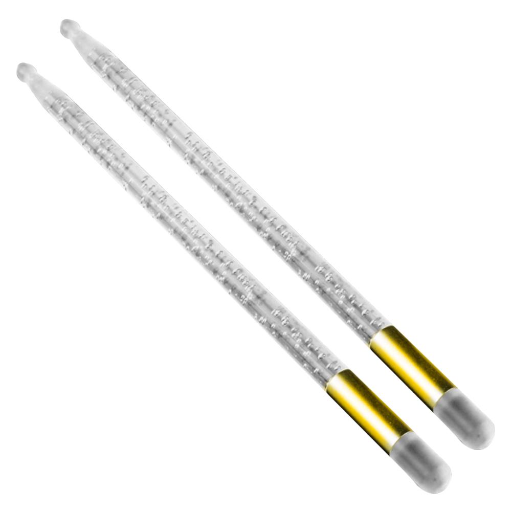Baguettes de batterie lumineuses en acrylique, 5a, LED lumineuses pour la Performance sur scène: Gold