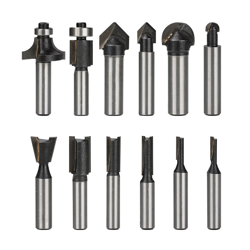 Hout Router Bit 8Mm Shank Tungsten Carbide Frees Straight End Milll Flush Trim Router Bit Houtbewerking Frezen