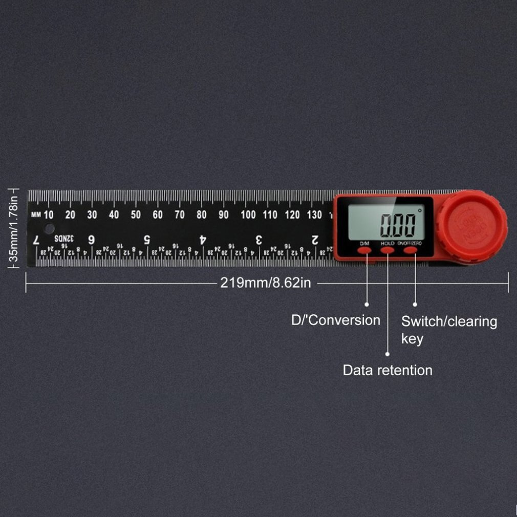 200/300MM Digital Display Angle Vernier Caliper Electronic Double Scale Line Both Measure The Angle And Length Many Fields Tool