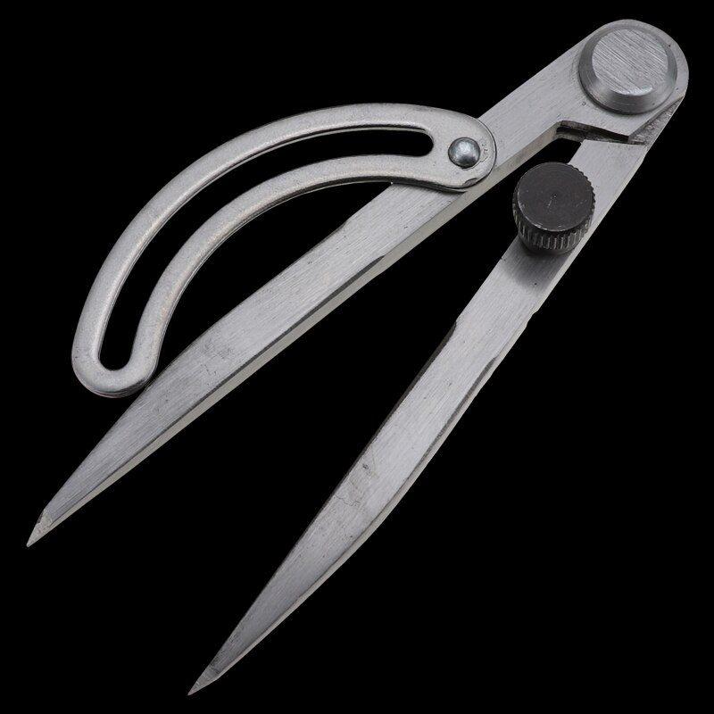 Brújula de espaciado ajustable para manualidades, herramienta giratoria de cuero para manualidades, trazador de bordes DIY, puntada de costura, herramientas de marcado de Metal y cuero