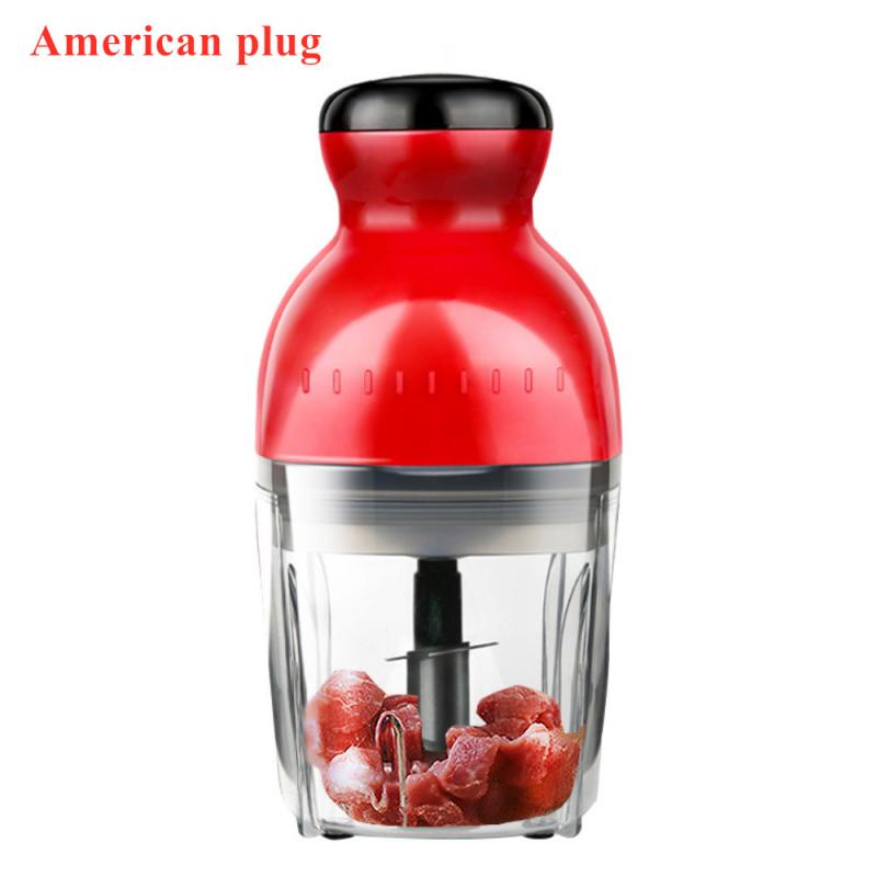 Multifunctional Electric Meat Grinder Vegetable Grinder Kitchen Artifact Food Processor Vegetable Grinding: American plug