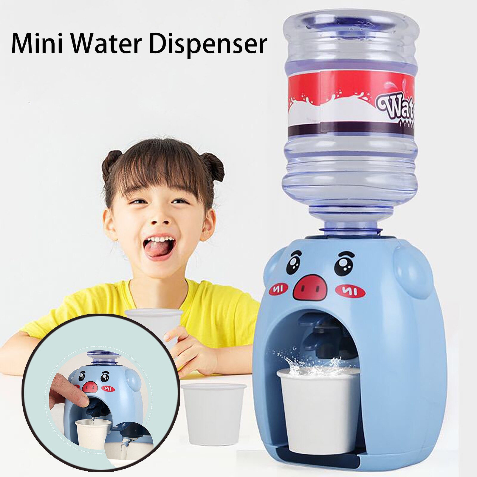 Wonderlife Mini Water Dispenser Cartoon Slaapzaal Kantoor Water Dispenser Drinken Fonteinen Voor Kinderen Speelgoed Accessoires # T2P