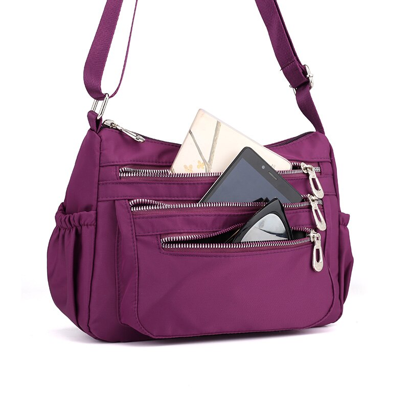 Damer håndvesker sommer stil budbringer vesker nylon crossbody skuldervesker damer uformelt reise kvinner topphåndtak bag bolsas
