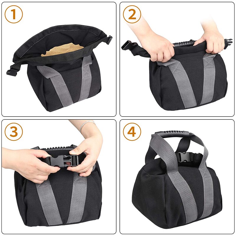 Regulowany Kettlebell, płócienne worki z piaskiem robić ćwiczeń zdatność trening z piaskiem robić treningu domowego, jogi, zdatność