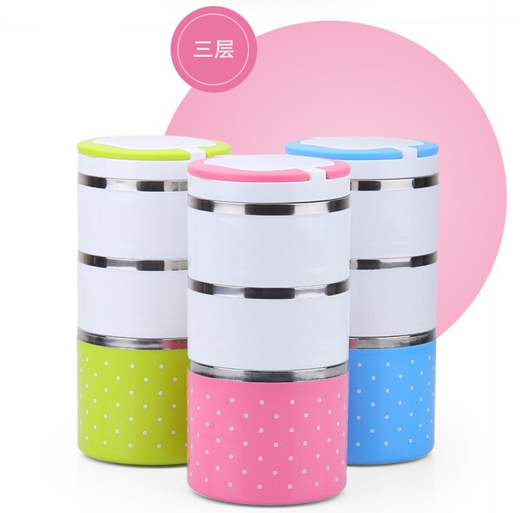 Kinderen rvs wave isolatie lunchbox Student verzegelde rijst emmer Draagbare draagbare lunchbox