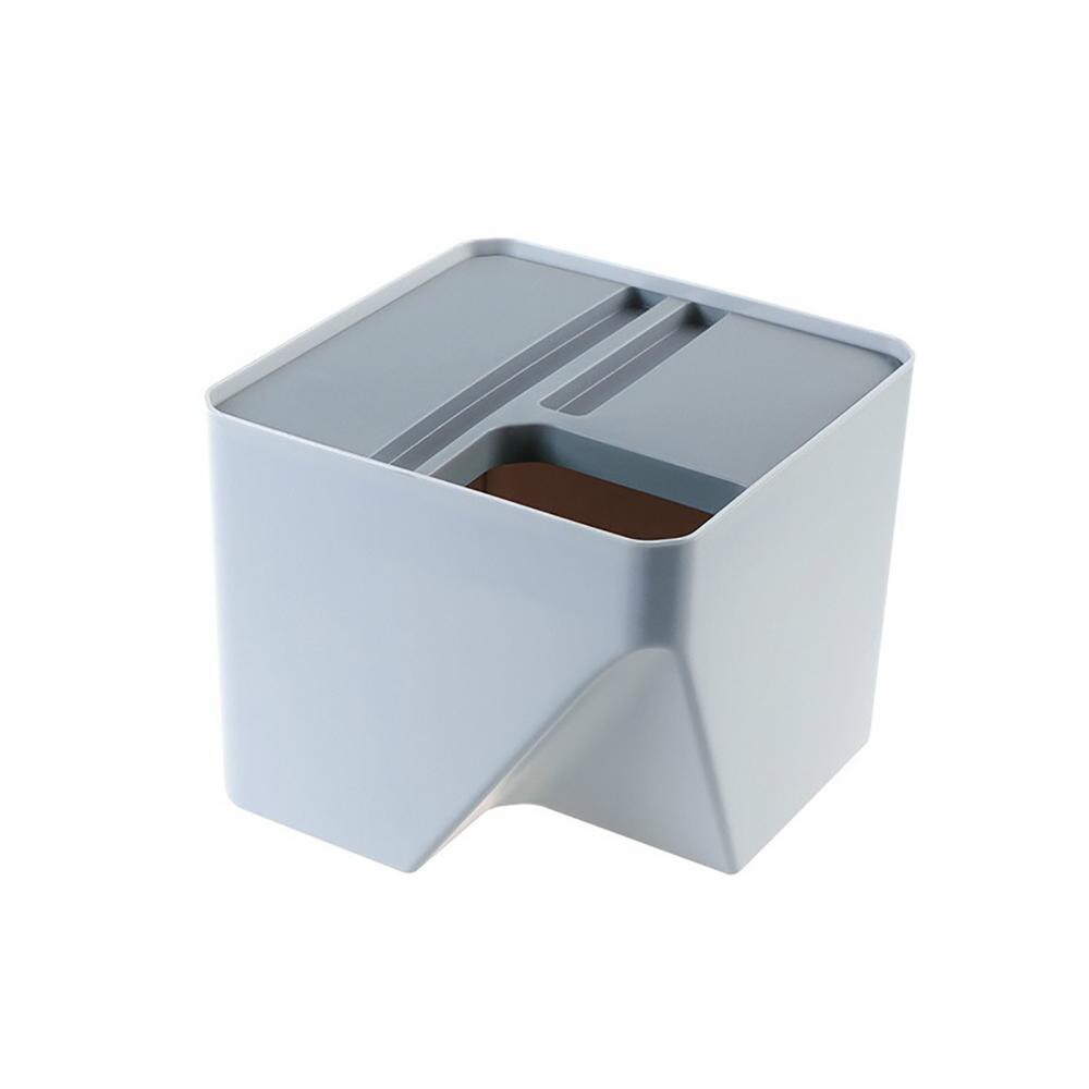 Cubo de basura apilable para cocina, papelera de reciclaje, clasificación, separación seca y húmeda para el hogar, herramienta de baño, 1 ud.: Grey
