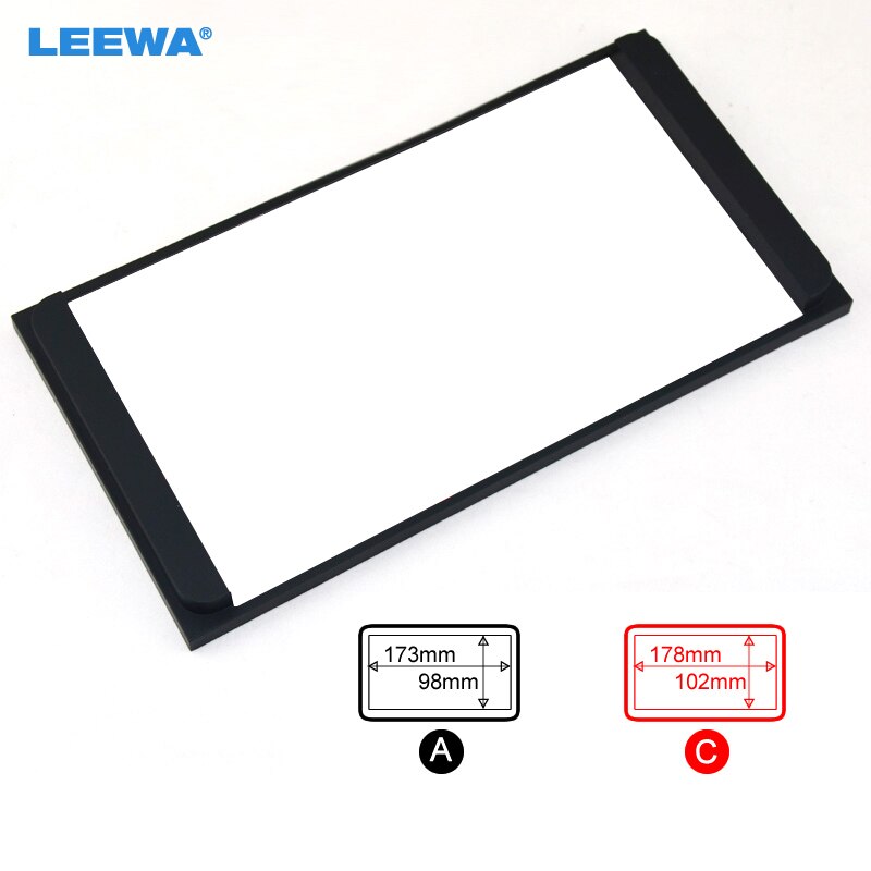 Leewa bilradio stereo 2 din fascia panel monteringsramme fasia trim monteringssett for toyota camry/previa/vios/corolla  #2295