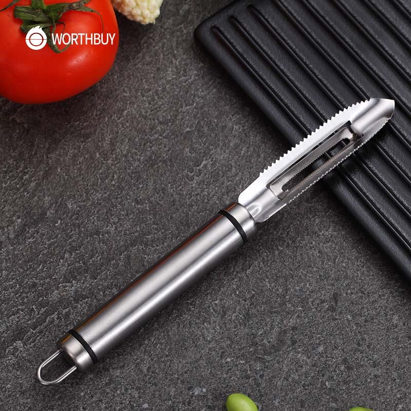 WORTHBUY Multifunctional Fruit Vegetable Peeler Stainless Steel Fish Scale Remover Kitchen Vegetable Tools Carrot Potato Peeler