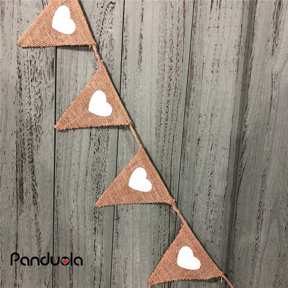 Mr Mrs Wedding Photo Props Banners Jute Bunting Marry Rustic Garland Flag Party Wedding Decoration Burlap bunting