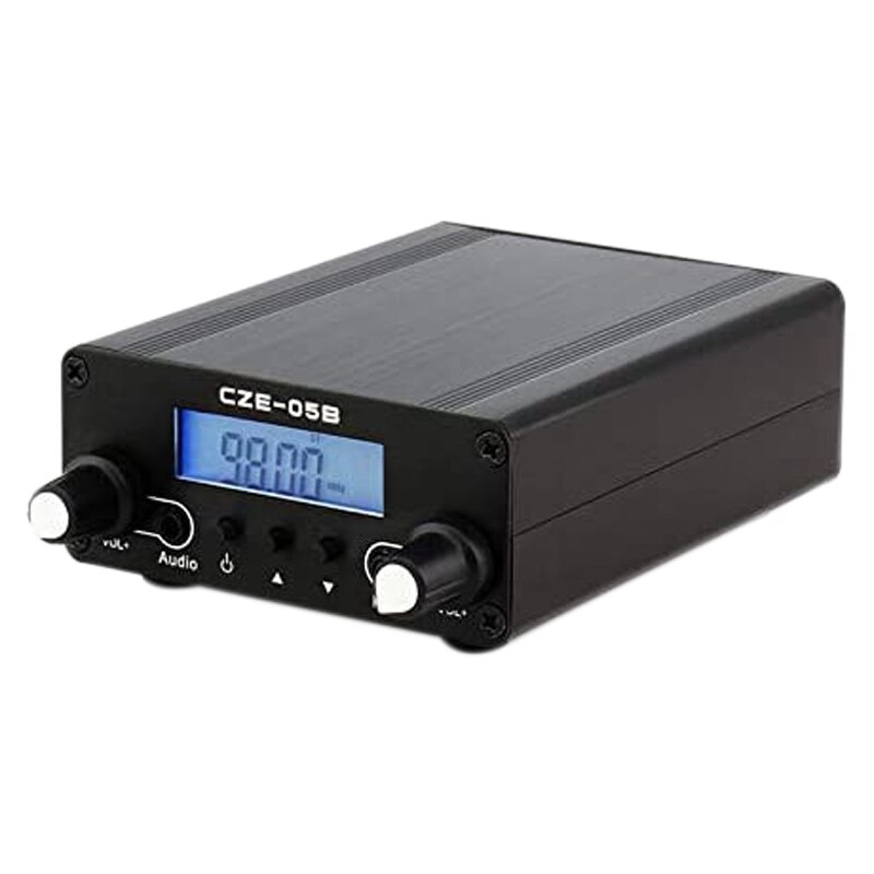 LCD PLL Stereo FM Transmitter Radio Broadcast Station 76MHz-108MHz Home Campus Amplifier Dual Mode EU Plug