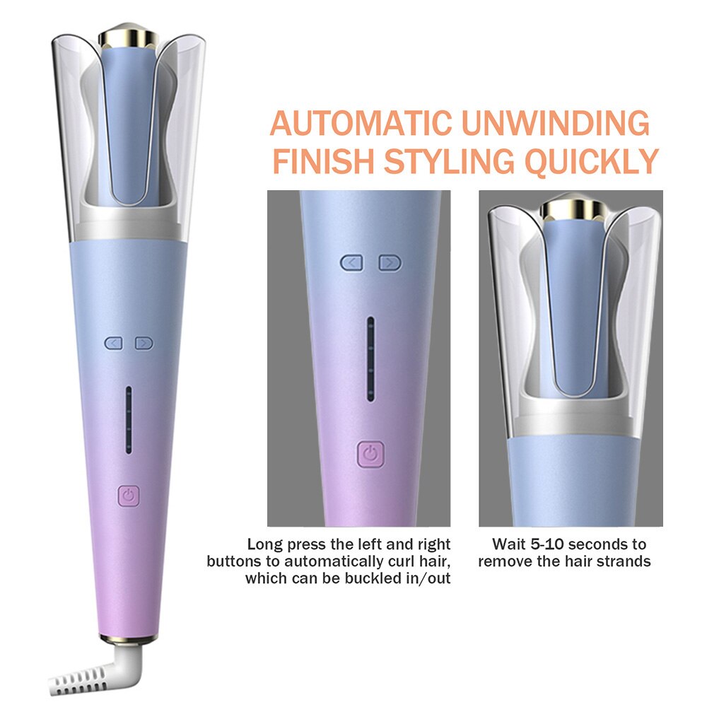 Auto Rotating Ceramic Curler Automatic Curling Iron Styling Tool Hair Iron Curling Wand Air Spin Curl Curler Electric Hair Waver