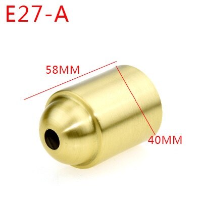 2 kpl/erä vintage  e27/e14 messinkivalaisimen kuppipöytälampun pidike kattaa kattovalaisimen lampun pohjan kupit: E27- a