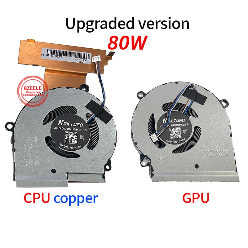 Laptop cpu gpu kylfläkt för hp omen 4 pro 15- dc tpn -q211 15-dc0011nr 15-dc0025ca l30203-001 l30204-001