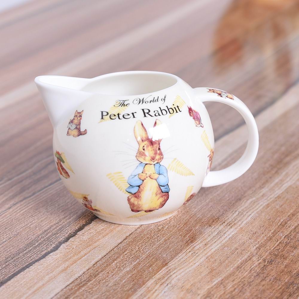 English afternoon tea set black tea pots European style filter with bone china coffee with sugar milk tank: 02 Style Milk Pot