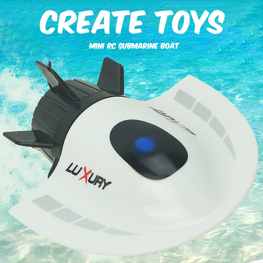 Mini RC Submarine Create Toys RC Toy Remote Control Waterproof Diving Christmas Radio Controlled Tpys for Kids Boys