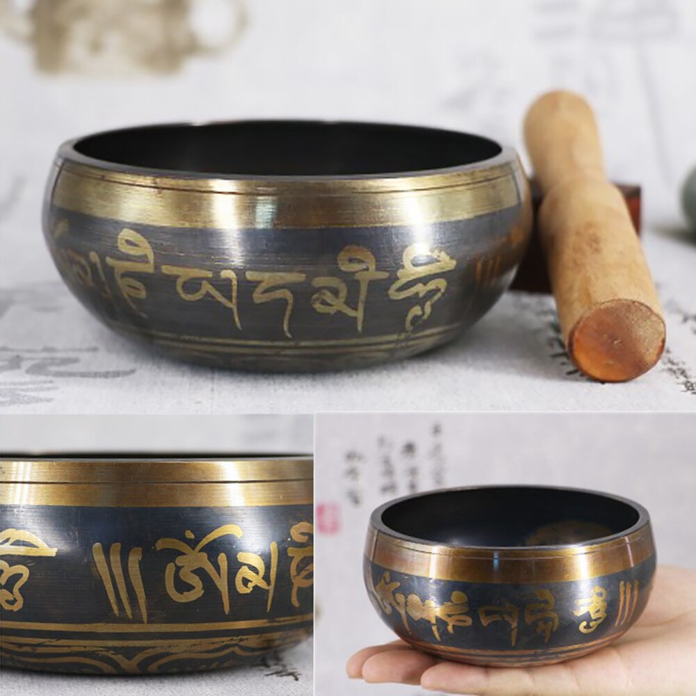 Easy Play Buddhist Chanting Hand Hammered Holistic Healing With Cushion Stick Tibetan Singing Bowl Set Mindfulness Relaxation