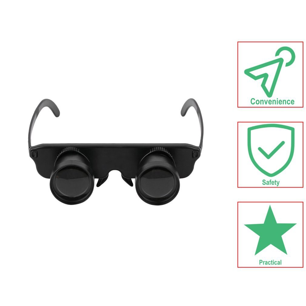 3x28 Magnifier Glasses Style Outdoor Fishing Optics Binoculars Telescope