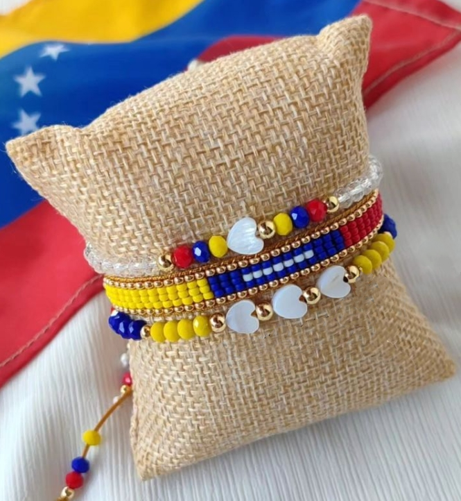 handmade Venezuela beaded bracelet, Venezuelan jewelry