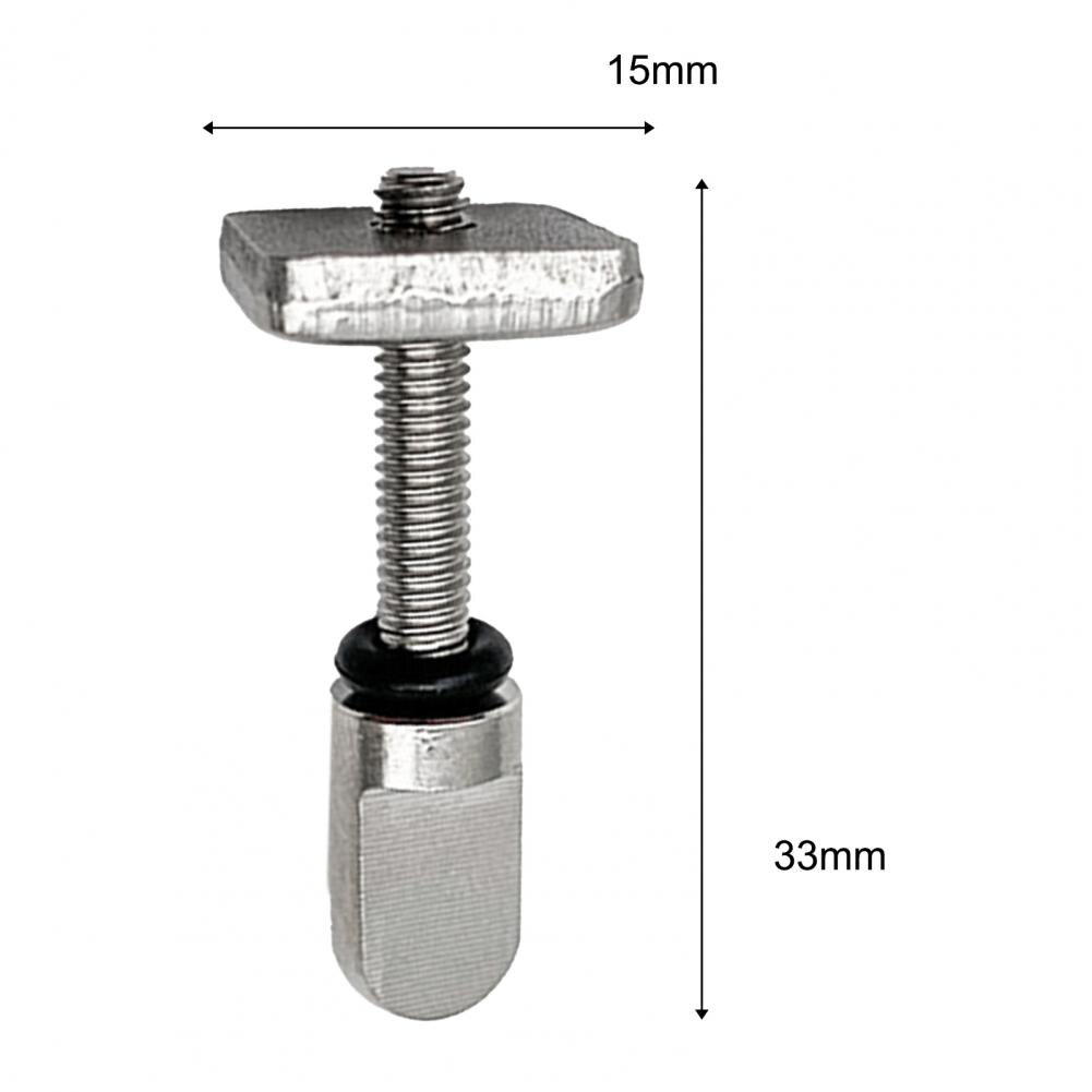 6 stück finnenschrauben mit platte, edelstahl, surfbrett-daumenfinne, longboard-schraube, board-finnenschrauben, surfzubehör