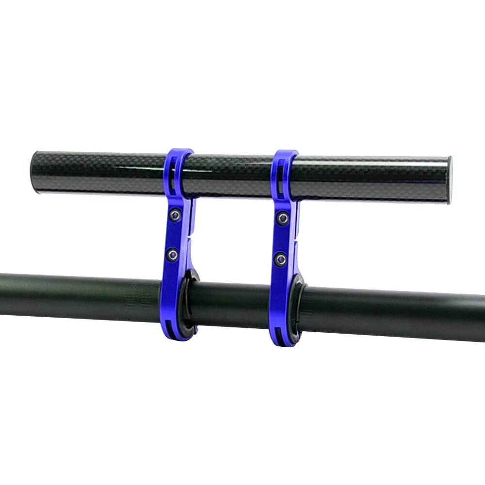 Motorsykkel sykkelstyr sykkel lommelykt holder håndtak sykkel tilbehør forlenger monteringsbrakett: Blå a