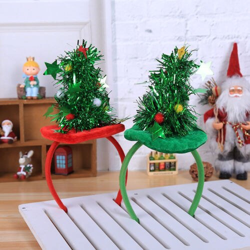 Stylish Christmas Tree Women Girls Cute Headband Hairband Head Band Unique Festival Hair Band Accessories Christmas