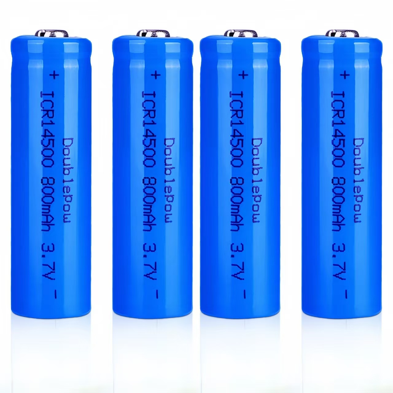 4 Stuks 14500 Oplaadbare Batterij 800Mah 3.7V Oplaadbare Lithium Ion Aa Lithium-Ion Batterij Geschikt Voor Zaklamp Scheerapparaat: Paars