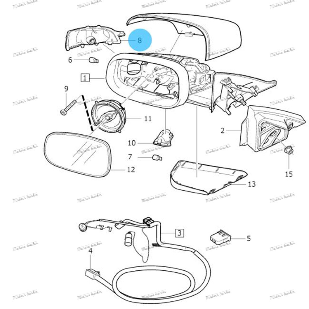 Voor Volvo S40 S60 S80 C30 C70 V50 V70 Links & Rechts Wing Mirror Indicator Richtingaanwijzer Lamp lens 31111102 31111090