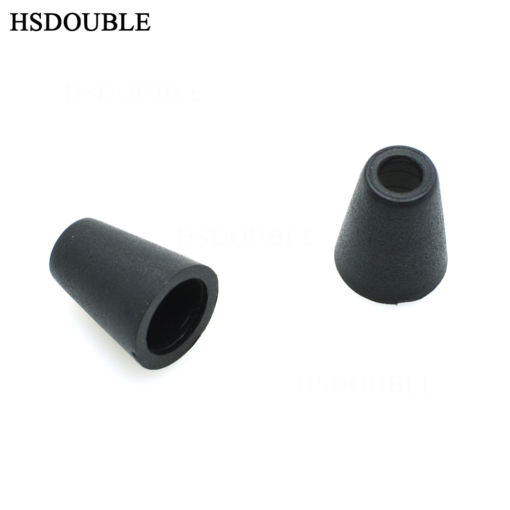 10pcs/pack Bell Stopper Cord Ends Lock Stopper Plastic Black Toggle Clip for Paracord Clothes Accessories