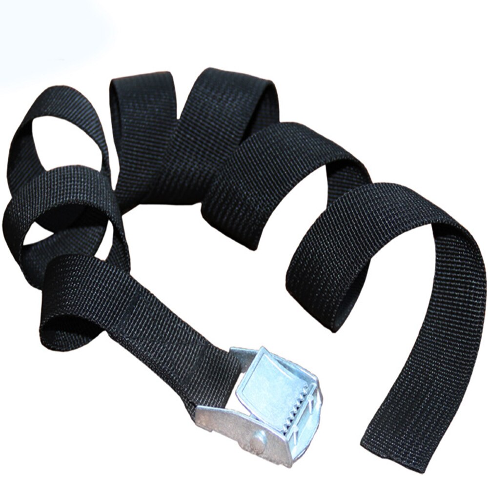 6M * 25 Mm Black Tie Down Strap Sterke Ratchet Riem Bagage Tas Lading Sjorren Met Metalen Gesp