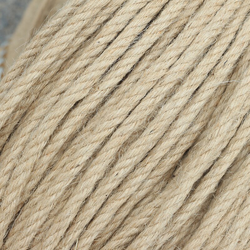 1Roll 5/10m Natural Jute Linen Rope Home Decoration Retro Style DIY Craft Cord Decorative Rope 4/6/8/10mm Diameter Handmade