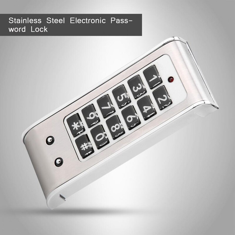 Stainless Steel Electronic Code Lock Drawer Combination Lock Bathroom Smart Lock