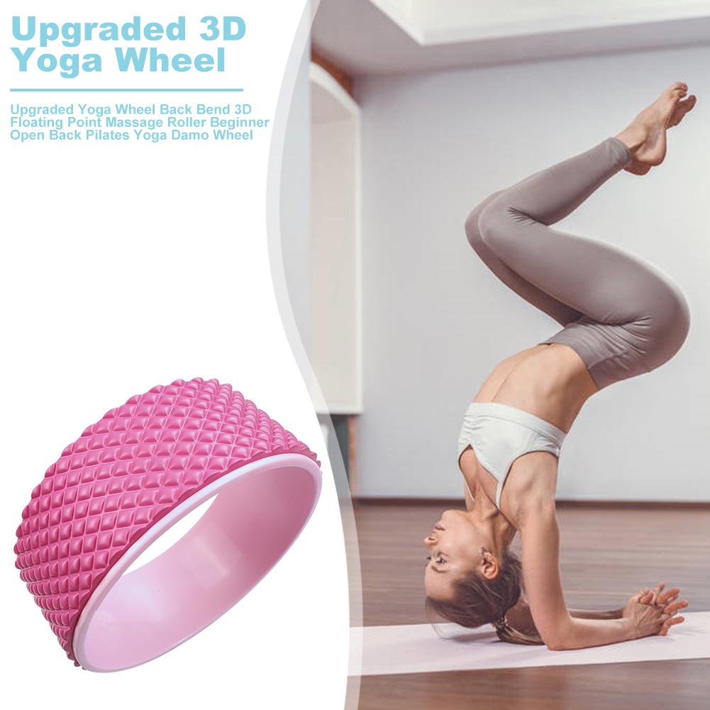 Yoga Wheel - Pilates Back Roller - 3D Massage Training Tool - Bodybuilding & Beginner Workout