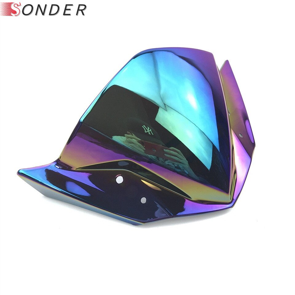 Motorfiets windscherm voor yamaha  fz16 fz 16 fz-s windscherm deflectors windscherm rookzwart iridium: Iridium