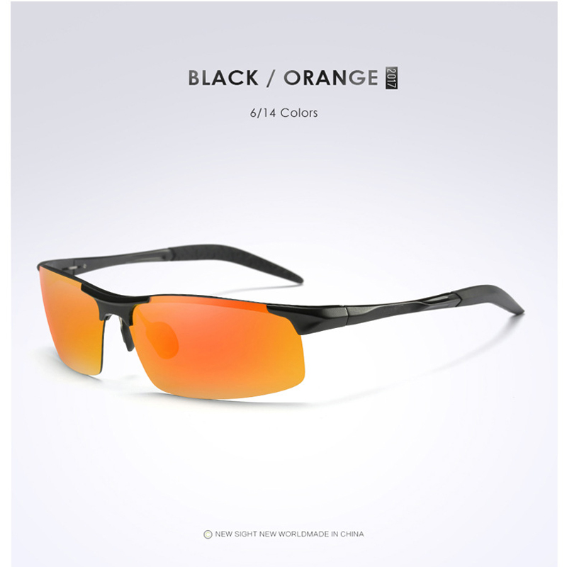 Aluminium Mannen Gepolariseerde Zonnebril Mannelijke Spiegel Rijden zonnebril Mannen gafas retro de sol masculino
