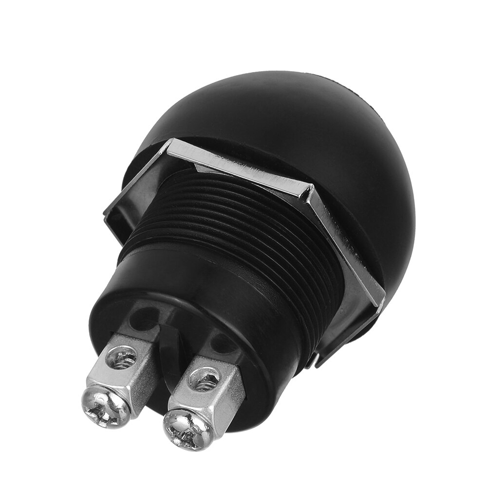 Waterproof Switches Momentary Push Button Switches OFF ON Reset Push Button Switch Black for Car Boat (12~24V/10A)