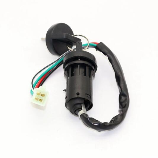 Interruptor de llave de encendido universal de 4 cables para superbolsillo, piezas de moto de cross modificado para motocicleta, cerradura de puerta eléctrica impermeable