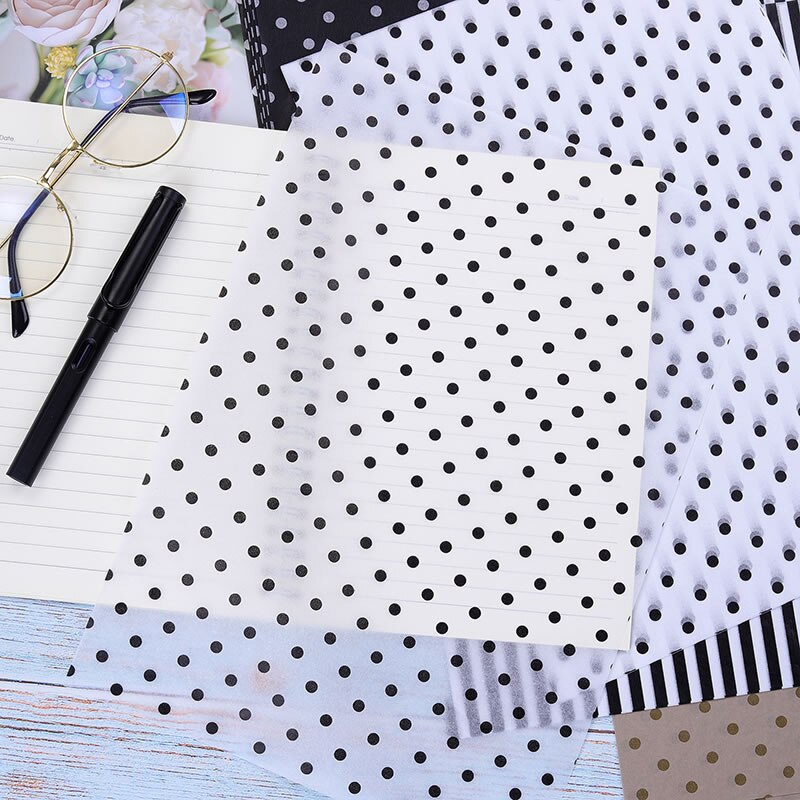 100 ark/pose 21 x 30cm retro farverigt silkepapir indpakning håndværkspapir gør-det-selv-foldning håndlavet papir festindretning gør-det-selv-indpakning