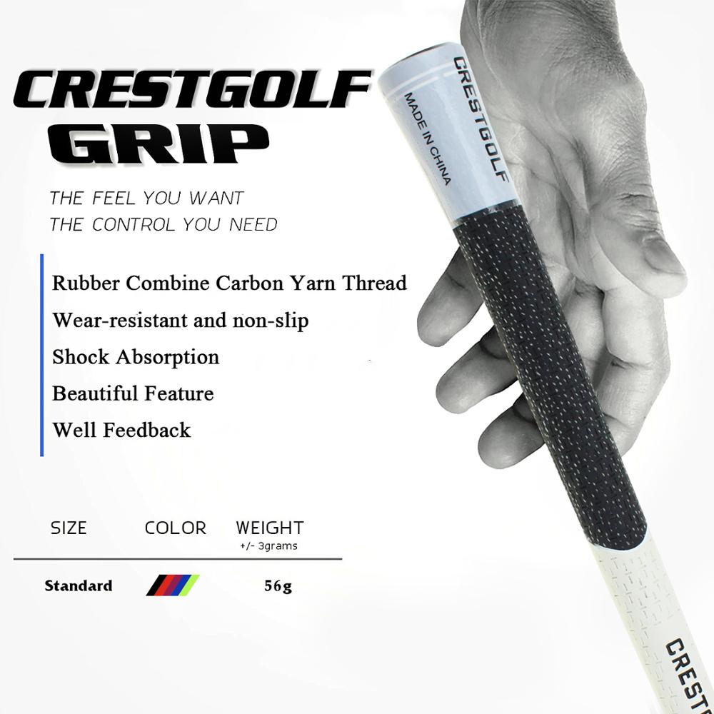 Crestgolf 13 pc korsmönster anti-halk mjukt gummi stötdämpning järn golfklubba grepp tillbehör jul